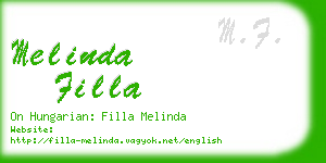 melinda filla business card